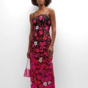 MILLY KAIT FLORAL EMBROIDERIED DRESS NWT